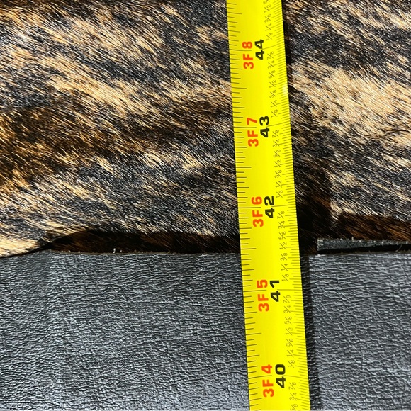 Black Leather Fringe motorcycle biker chaps braided XS - Picture 8 of 8